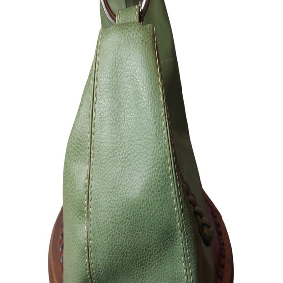 Tommy Hilfiger Light Green Faux Leather Purse 25$ Size 17''x7'' Like New - Picture 5 of 7